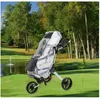 Coperchio di protezione da pioggia per sacca da golf impermeabile Coperchio piovoso trasparente con cappuccio per golf golf push cart golf club 240401