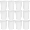 Storage Bottles 20 Sets Measuring Cup Disposable Plastic Cups Soup Bowl Practical Take-out Bowls Lids Pp Parfaits