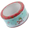 Bouteilles de rangement Biscuit Biscuit Christmas Enfant Enfant Santa Claus Décoration Bookie Iron Biscuit avec couvercle