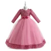 Christmas Princess Robe for Girls Children Costume Long Manche Long Sequin Mariage Ventes de soirée pour enfants Robes de fête d'anniversaire 240321