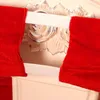 Couvre-chaise Couverture de Noël Couverture du Santa Claus DÉCORATIONS