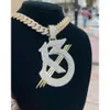 VVS diamond men hip-hop necklace 925 sterling silver fine jewelry pendants charms for jewelry making