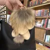 Luxury Lion Keychain Women Bag Accessories Handbag Pendant Decorative Fashion Car Key Chain Furry Animal Plush Key Ring