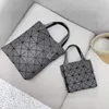 bolsa de grife japonês miyake de tamanho mini quadrado caixa geométrica diamante feminino 2024 nova bolsa de verão