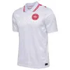 2024 2025 Dänemark Fußballtrikot 24 25 Euro Eriksen Home Red Away White Kjaer Hojbjerg Christensen Skov Olsen Braithwaite Dolberg Fußballhemden