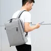 Rucksack Herren Business Laptop Rucksacks School -Taschen mit USB Daily Life wasserdichte Reise Rucksack Mochila Hombre