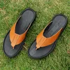 Tofflor 2024 Summer Mens Man for Sandals House Slipper läder kork gummi mode vänd unisex mjuk utomhus sandalsslippare kvinnor män