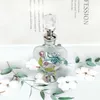 Butelki do przechowywania puste 10 ml perfum butelka Vintage Glass Flower Diamond Decor Decor Crystal Cap Oilk