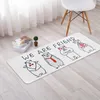 Teppiche Cartoon handgezeichneter Kinder Teppich Kinder Wohnzimmer Rug Baby Schlafzimmer Crawl Matte 50 120 cm Bereich Rechteck