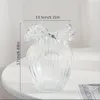 Vases 1 Piece European Modern Simple Cream Small Fresh High-end Glass Vase Fenton Langkou High-looking Ornaments Ins Style