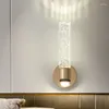 Lampe murale Éclairage intérieur intérieur moderne pour la chambre salon Lumières de salle de bain Crystal Light Home Decor