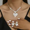 Collier Boucles d'oreilles Set Europe et les États-Unis Fashion Love Party Mariage Saint Valentin Gift Bijoux Accessoires