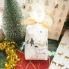Wrap regalo 23,5 14,5 cm 10pcs sposare sacche di design di design per alci di natale natalizio da natale