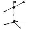 Microphone du sol Microphone Tripod Swing Bran Microphone rétractable Microphone Stage Performance Performance Live Bracket Mictop Mictop Trépied