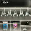 Frames 10 PCS Acryl display Stand transparante driehoek herdenkingsmunthouder Rack voor tentoonstellingen Plank Home Decor