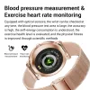 Montres Super Slim Fashion Women Smart Watch 2021 Tacy Round Scurs Smartwatch pour Woman Heart Rate Monitor pour Android et iOS