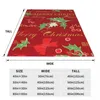 Dekens Merry Christmas Soft Fleece Throw Deken Warm en Cozy For All Seasons Comfy MicroFiber Couch Sofa Bed 40 "X30"