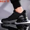 Swobodne buty oddychające dla mężczyzn dla mężczyzn na zewnątrz Air Cushion Sport Sneakers Mens Walking Zapatillas