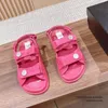 Dames haaklus sandalen casual dikke zool lingge premium Romeinse bodem 2024 zomer nieuwe outdoor slippers luxe designer damesschoenen maten 35-42 +doos