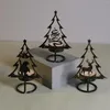 Bougeoirs 6pcs Témure de Noël à la rouille Troop Tabetop Doalight Condente pour les fêtes sur le thème de Noël