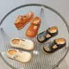 Baby Mädchen Leder Mädchen Prinzessin Schuhe Perlen Kinder Leder Schuhe Schwarzbraunes weißes Kind Kleinkind Kinder Fußschutzschuhe