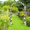 Parti Dekorasyon Bahçesi Düğün Açık Arch Demir Çiçek Standı Ay Üzüm Loofah Tırmanma Çerçevesi