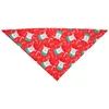 Hundekleidung Haustier Labber Weihnachtsdekorschalte waschbarer Neckerchief Holiday Bandana Tuchdreieck Liberleiter