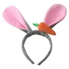 Party Decoration Ear Headband Carrot Hair Band Happy Easter Day Decor Gifts Girl Princess Birthday Hoop Favor