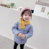 W dół płaszcz Y.L.Sudio moda Dziewczyny Dziewczyny Zima wypełniona bawełniana bawełniana kurtka z nadrukiem 2024 ciepłe ubrania dla dzieci