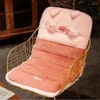 Kudde kawaii sittande fluffiga bakre vila kuddar för kontorsstol soffa utan halkfri säte julklapp heminredning