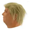 Fournions de fête Trump Latex Full Face Face Human Mask for Festival Halloween Pâques Costume Donald Presidential Cosplay Fans