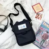 Akşam çantaları küçük gündelik naylon kadın omuz messenger Koreli tuval basit mini moda kadın crossbody çanta kız bezi çantaları