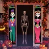 Party Decoration Mexican Day Of The Dead Porch Sign Halloween Hanging Door Curtain Banner Picado Papel Fiesta Decor