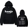 Men's Hoodies Sicko From Pain My Ex's Friends Tour Double Sided Print Hoodie Men Women Clothes Oversized Sweatshirt Hip Hop