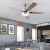 Inch American Modern Style Decoration Six-Speed Adjustment Remote Control Dining Room Living Ceiling Fan With Lights