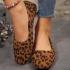 Lässige Schuhe Frauen Leopard Flats Frühling Wildleder Gehen 2024 Mode Sommer Sandalen Outdoor Kleid flache Zapatos Mujer