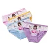 4pcs kızlar karikatür brifing kız çocuk modal iç çamaşırı çiçekler kızlar basılan külot çocuk kısa külot underpants beden 2t-10t 240329