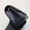7A+ حقيبة مصممة حقيقية لسلسلة الكافيار جلدية من الجلد 20 سم عالي التقليد مع مربع