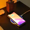 Chargers Wireless Charger Fast Charger For Apple iPhone 8 Plus 15w Desk Quick Charging Pad Android Phones For Xiaomi Mi 9 With Led Light