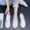 Casual Shoes Moccasins Woman Summer Loafers White Flat Rubber Sole Vulcanize Sports Female Pu Leather Sneakers 6500