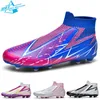 Buty piłki nożnej mężczyźni kobiety światło Flyweave High Nudity Teenagers Boots Football Boots Outdoors Cleats Antiskid Chaussure Sneakers 240323