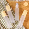 Storage Bottles 1000pcs/lot Thick Frosted Glass Perfume Refillable Empty Roller Essential Oils Vials 10ml Roll On Bottle