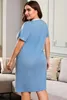 New Arrival Polka Dots Lounges Dress Nightgowns Plus Size Night for Women