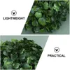 Dekorativa blommor 8 datorer Simulerade plastgräsboll Plant Decor Hanging Artificial Outdoor Bushes Decoration Simulation Faux Plants