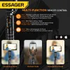 Giocatori Essager Q09 Gimbal Wireless Bluetoot Bluetooth LED Selfie Stick Gimbal Stabilizer Tripode