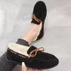 Casual Shoes Bean Single 2024 Winter Women's Cashmere Flat Lazy People A Slip-on Cotton Tide