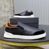 Designer Zegna Casual Shoes Business Men Social Wedding Party Quality Leather Lightweight Chunky Sneakers Mensainers Storlek 38-45