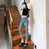 Jeans femininos Spring Autumn Fashion Diling Ripped for Women High Stretch Stretch Skinny Pants Pantalones femininas Mujer