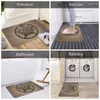 Carpets Goth Pentagram Front Door Floor Entrance Mat Indoor Wiccan Witch Moon Witchcraft Bath Kitchen Doormat Balcony Carpet Rug