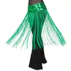 Stage Wear Stretch Sequins Long Tassel Waist Chain Belly Dance Ornament Dynamic Accessories Performance Prop